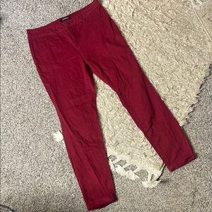 d. jeans Women's Bold Red Ankle Pants